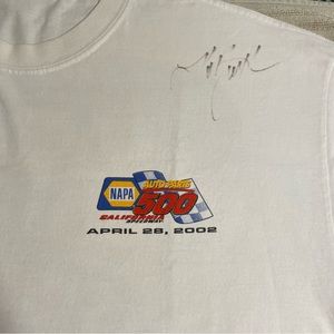 California Speedway 2002 Kurt Busch signed Tee (XXL)